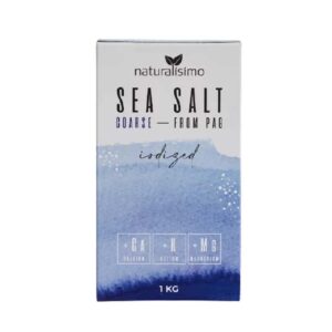Jūras sāls smalks, jodēts, NATURALISIMO, 1 kg