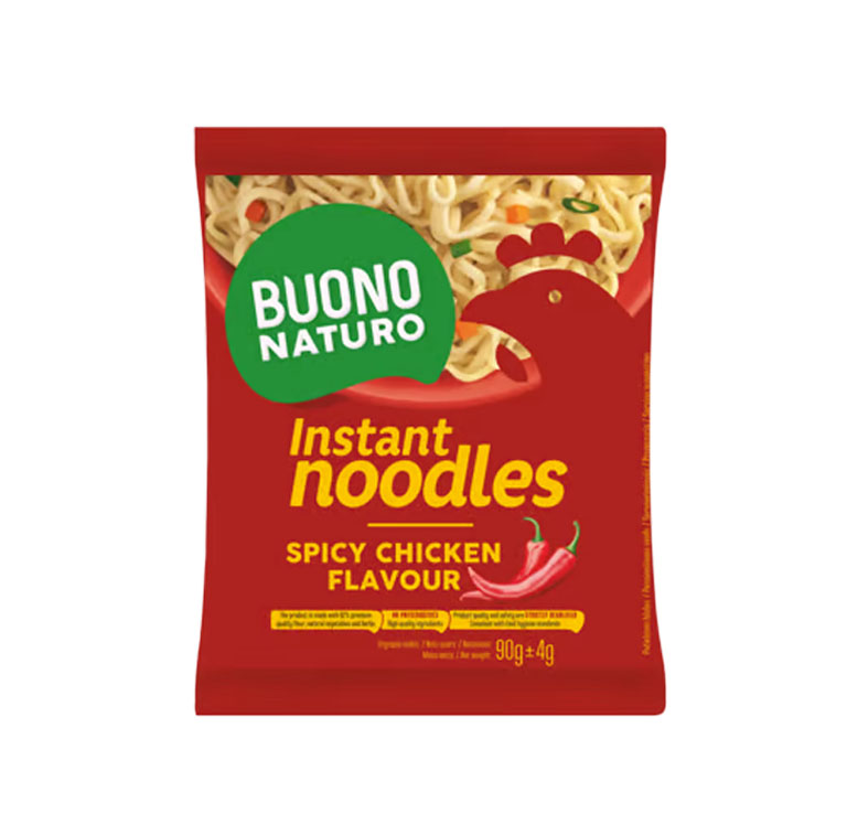 Ātri nūdeles ar pikantu vistas garšu, BUONO NATURO, 90 g