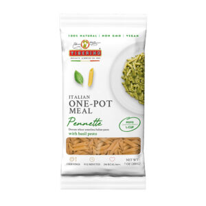 Pennette makaroni ar pesto un baziliku TIBERINO 200g