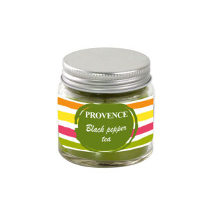 Aromātiskā svece burkā Melnais pipars un Tēja 65/65mm