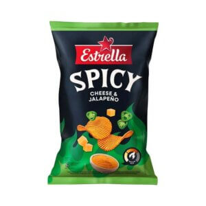 Kartupeļu čipsi Spicy siera - Jalapeño garšā, ESTRELLA, 115 g