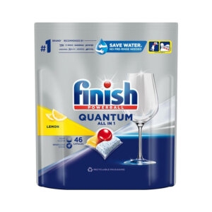 Trauku mazgāšanas tabletes FINISH QUANTUM Lemon 46 gab.