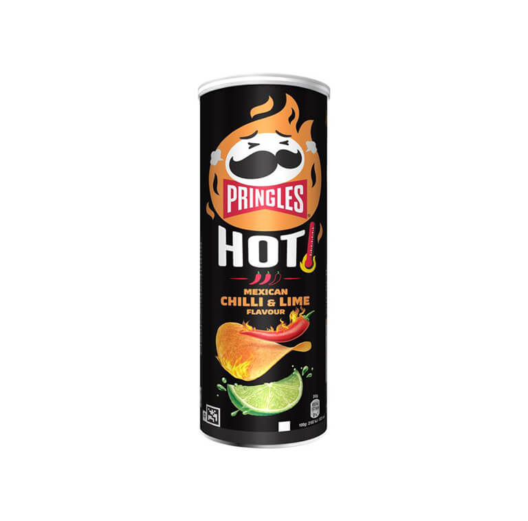 PRINGLES kartupeļu čipsi Hot Mexican Chilli and Lime, 160 g