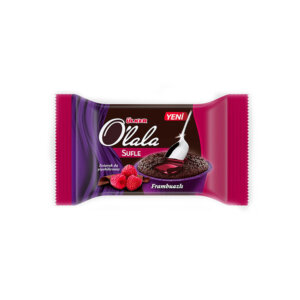 Šokolādes suflē ULKER O’lala ar aveņu pildījumu 70g