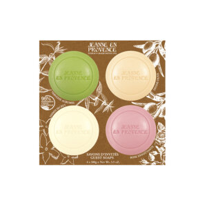 Dāvanu komplekts Jeanne en Provence 4 ziepes 100g