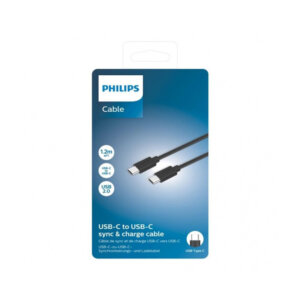 Uzlādes kabelis USB-C–USB-C PHILIPS 1.2m