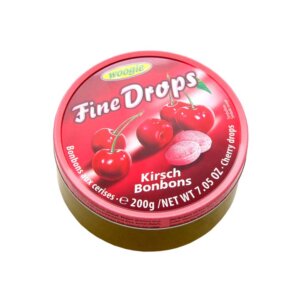 Stikla konfektes Ķiršu, FINE DROPS, 200 g