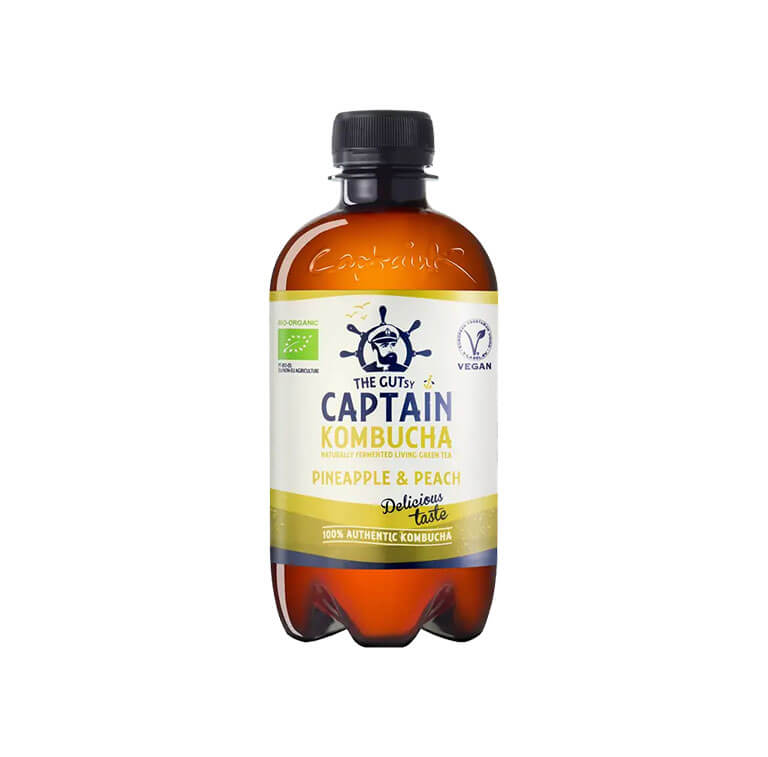 Captain Kombucha Bio karastusjook ananassiga, 400 ml